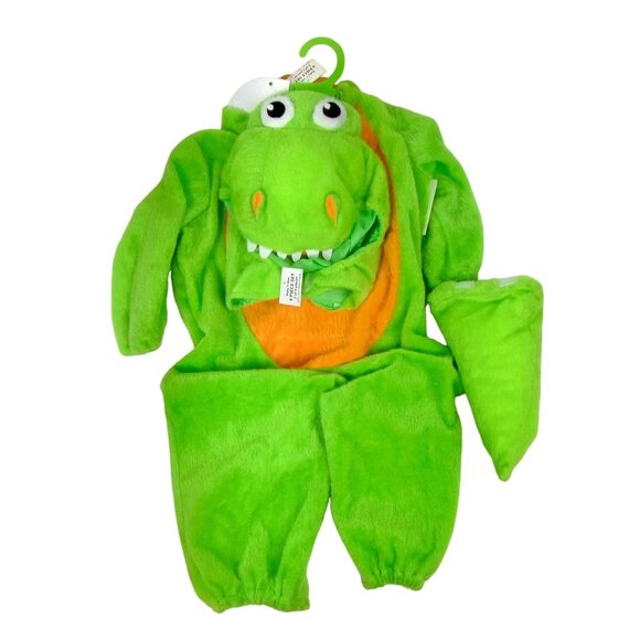 Infant 6 to 12 Months Baby T-Rex Dinosaur Complete 4-Piece Halloween Costume - Picture 4 of 10